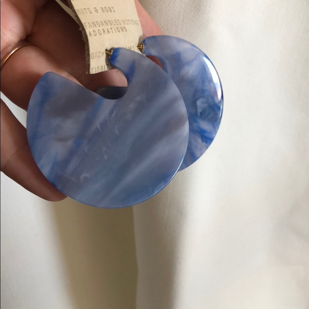 Anthropologie Acrylic Hoop Earrings - Picture 6 of 8